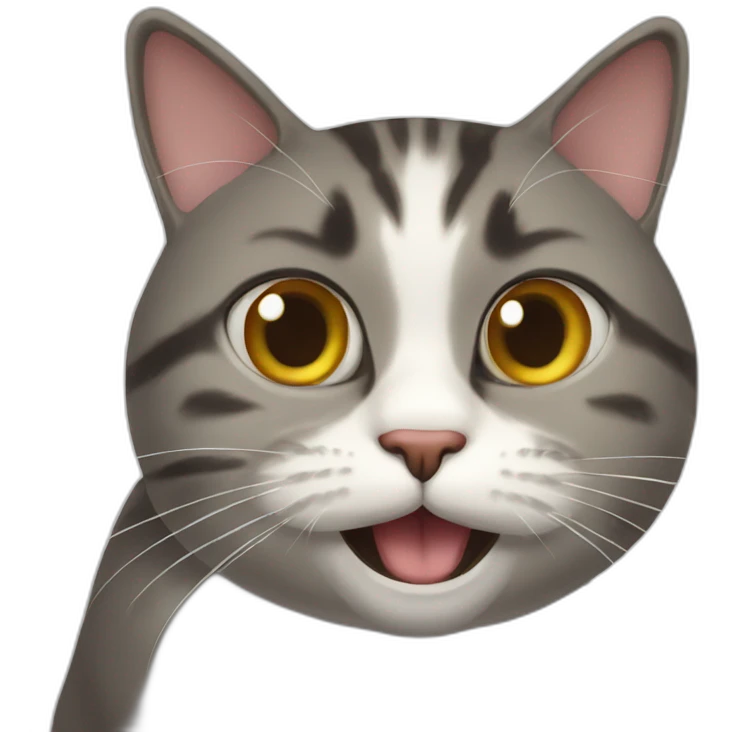 Silly cat emoji