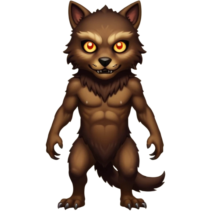 Create an emoji of  a scary Skinwalker full bodied emoji