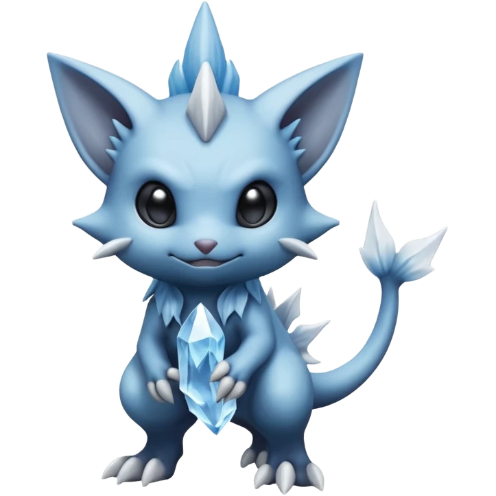 Elemental dark realistic sudo dusky mechanical frosty fairy-like fantasy epic rare Glalie-Sneasel-Togetic-Pokémon-Fakémon-hybrid-creature emoji