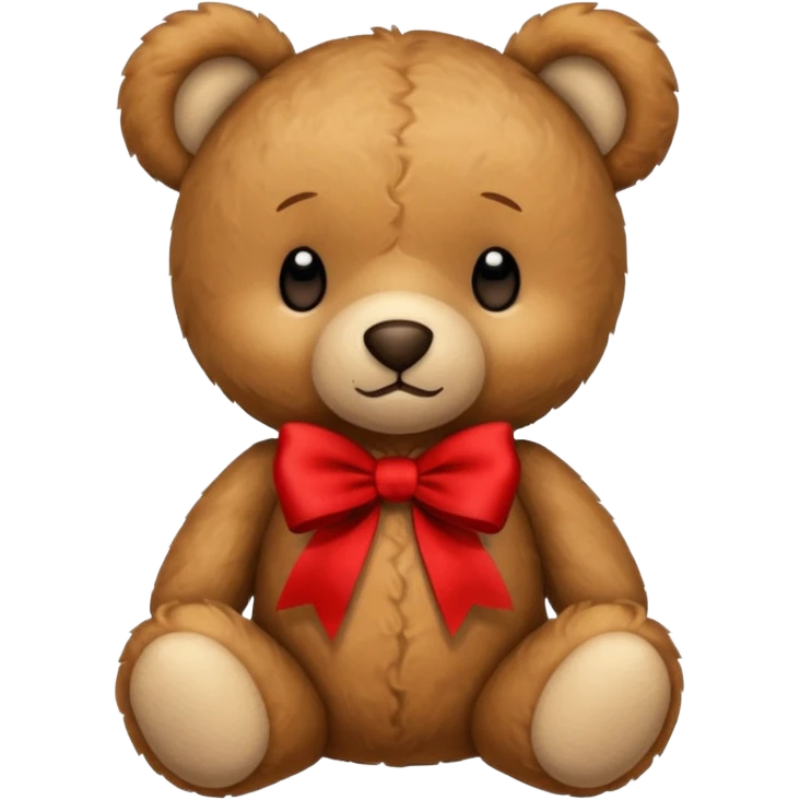 teddy bear with red ribbon emoji