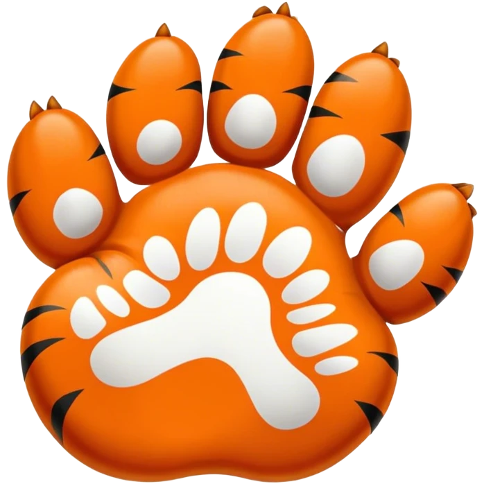 Clemson Tiger Paw emoji