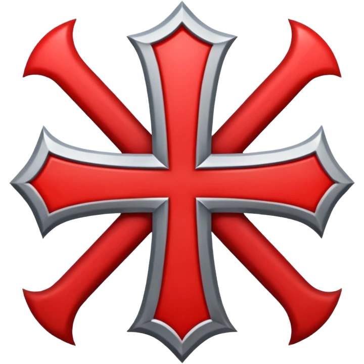 the red cross of the knights templar emoji