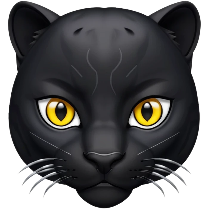 Black panther face only  emoji