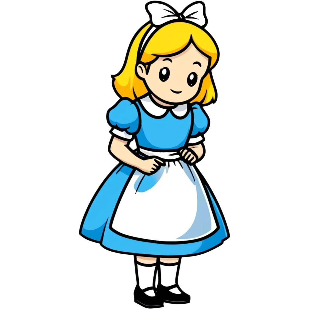 Alice from Alice in Wonderland emoji