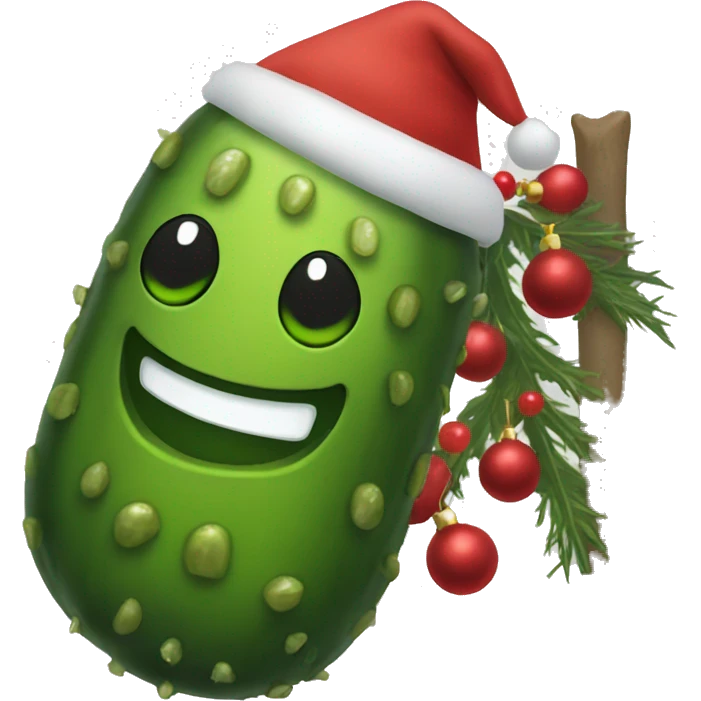 Pickle friends Christmas emoji