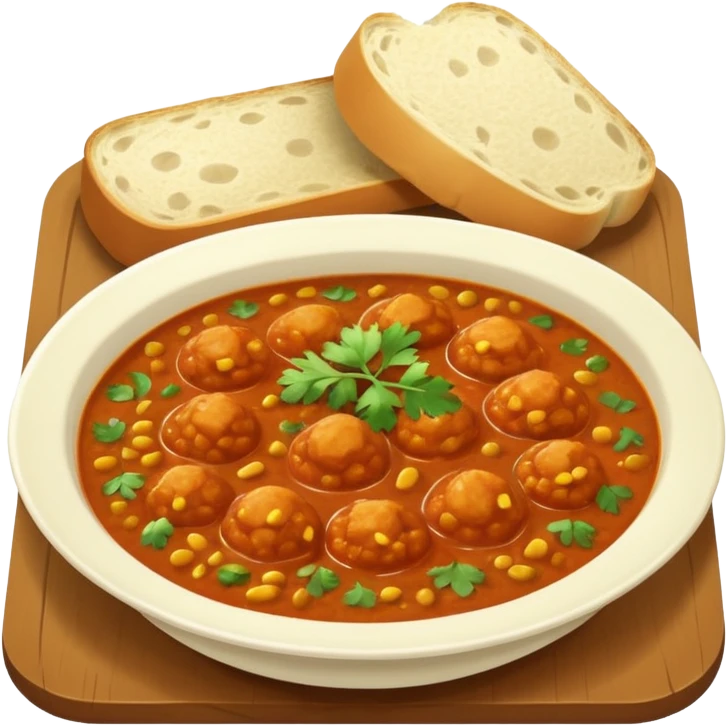 Small pav bhaji  emoji