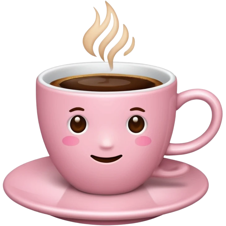 light-pink cup of coffee emoji