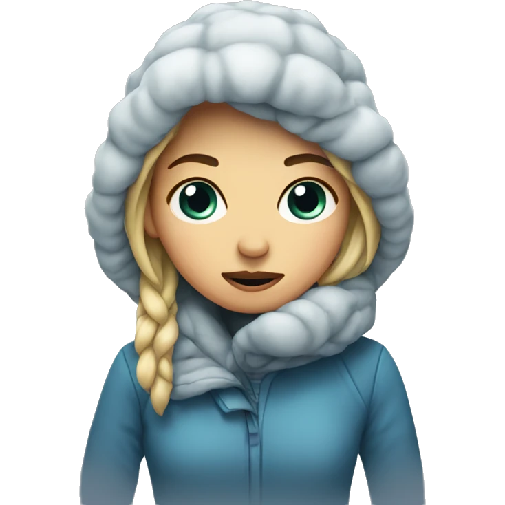 Cold girl  emoji