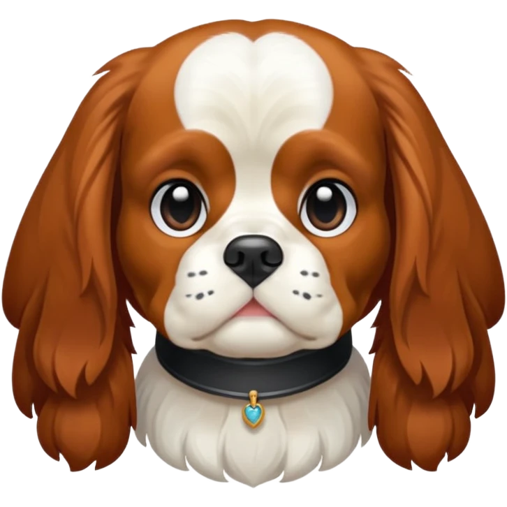 bana şaşkın suratlı yavru king charles köpek yüzü yarat emoji