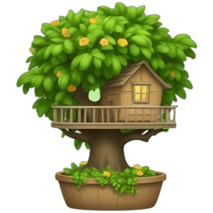 Potted Treehouse emoji