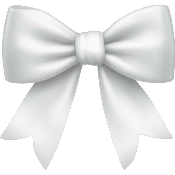 White bow emoji