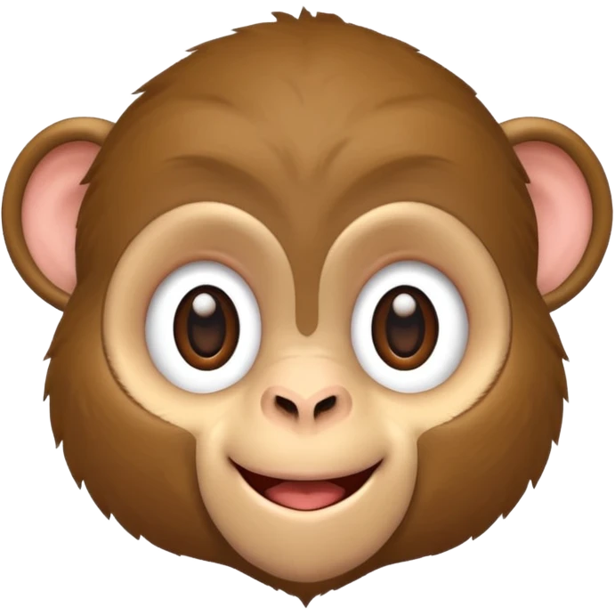 a cute monkey 18x12 pixels emoji