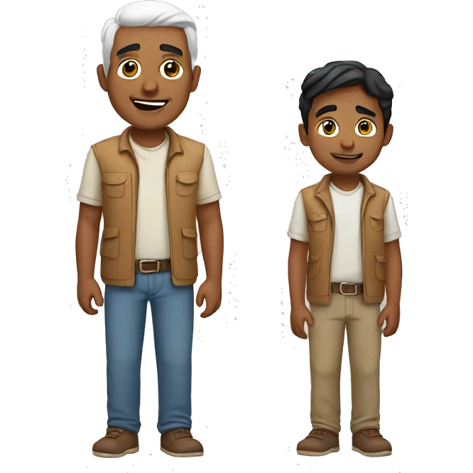 indian-white-dad-son emoji