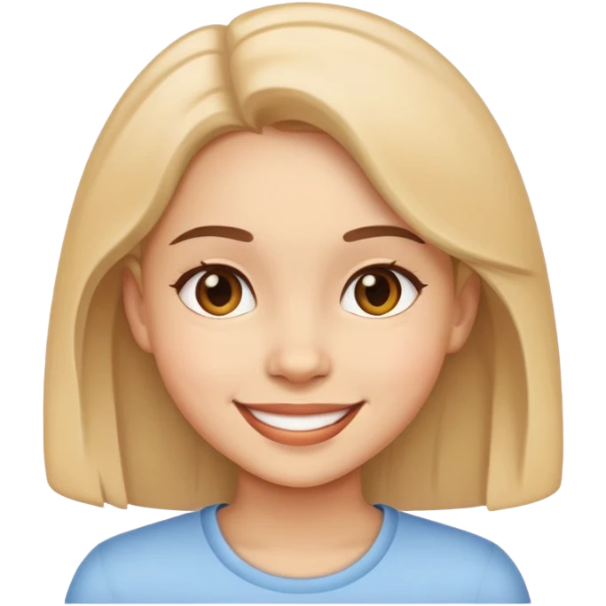 smiling girl portrait emoji