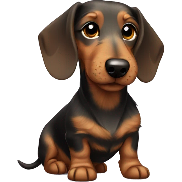 wire haired dachshund emoji