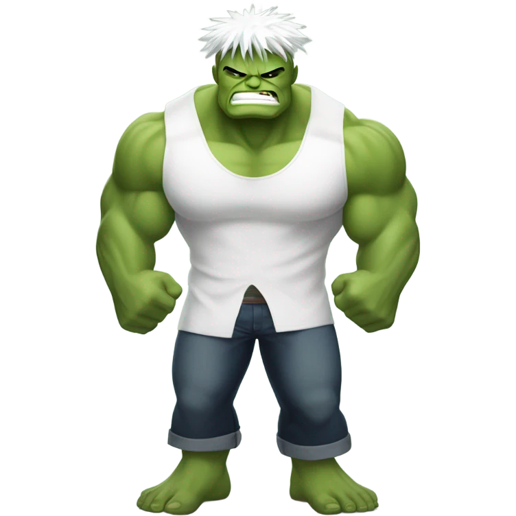 Hulk with gojo anime emoji