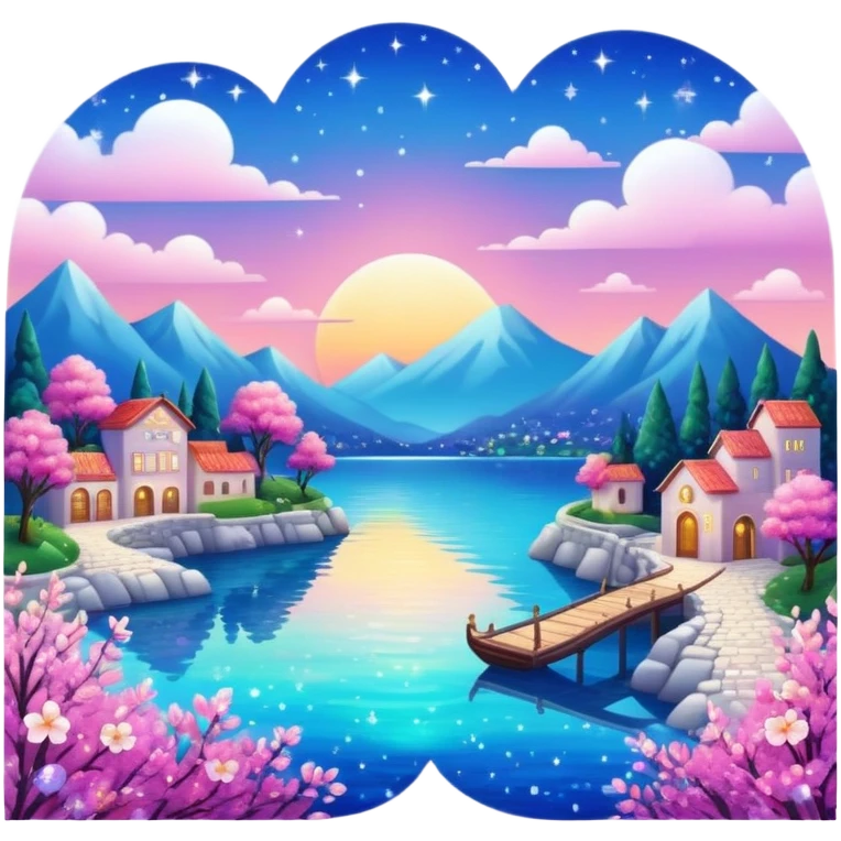 gorgeous beautiful sparkly aesthetic full scenic SCENERY emoji