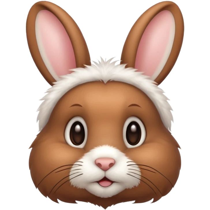 cute brown bunny emoji