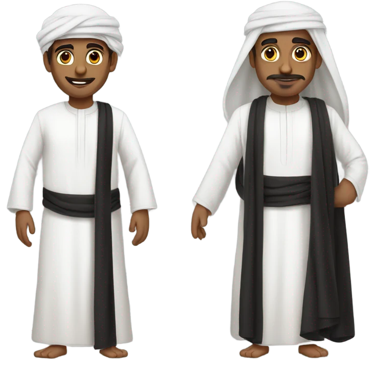 qatari with traditional costume emoji