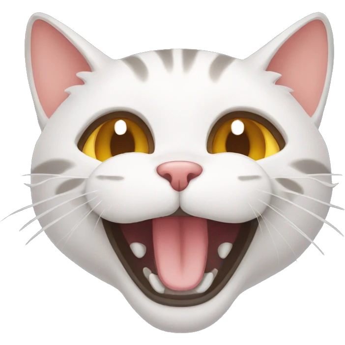meowing cat emoji
