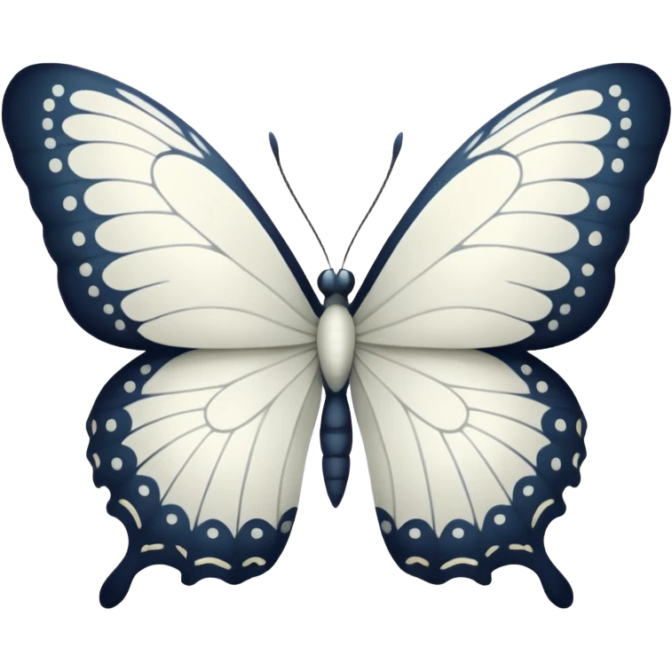 white butterfly emoji
