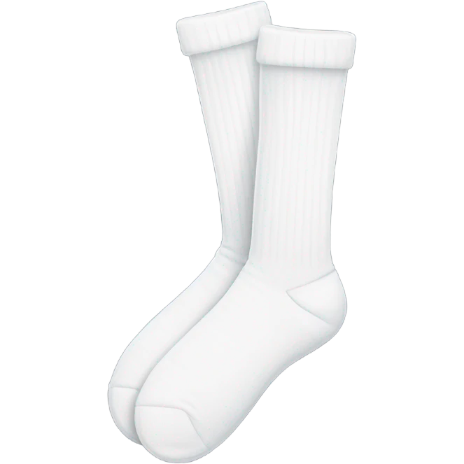 White tube socks emoji