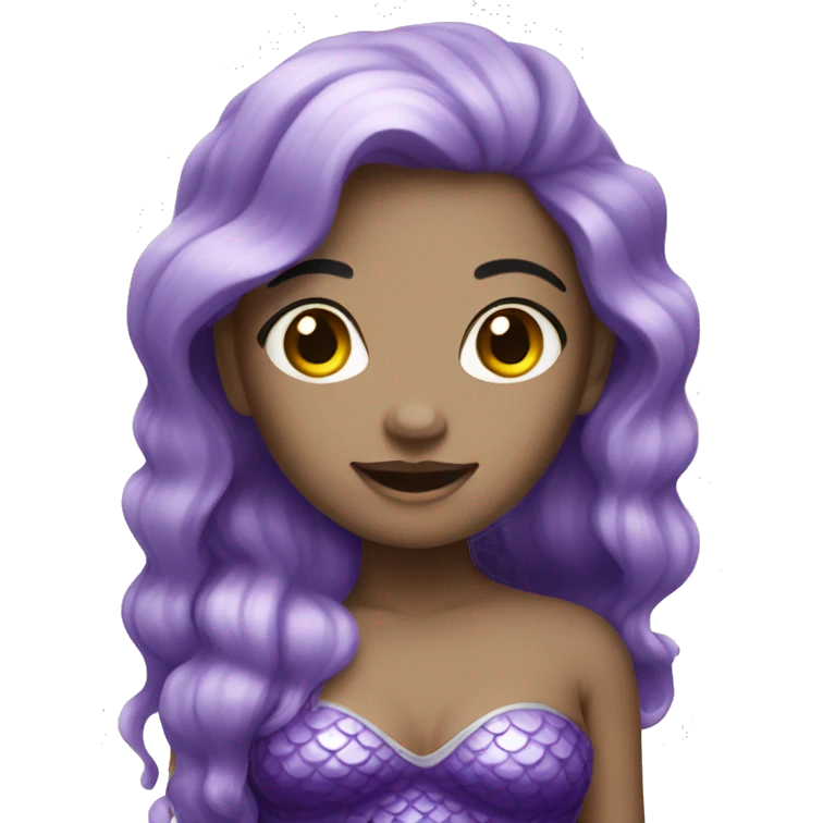 purple mermaid with white skin emoji
