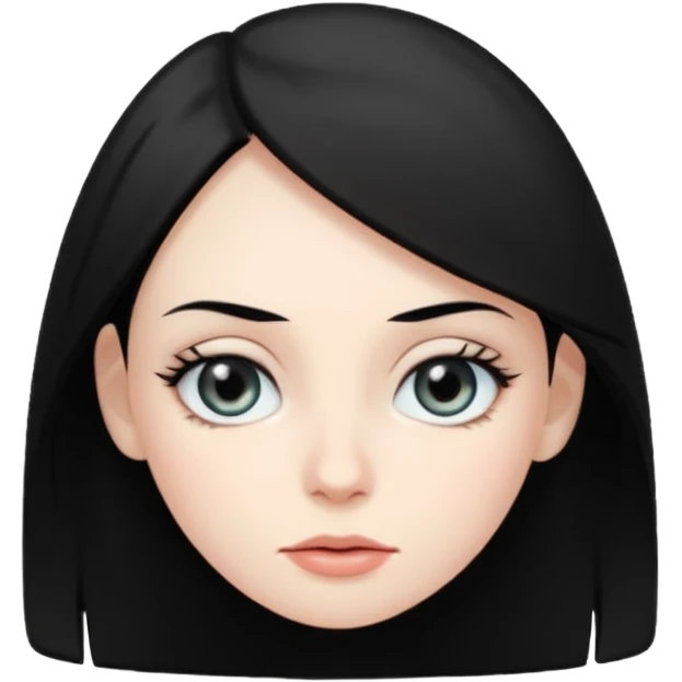 Lady with black hair rolling eyes emoji