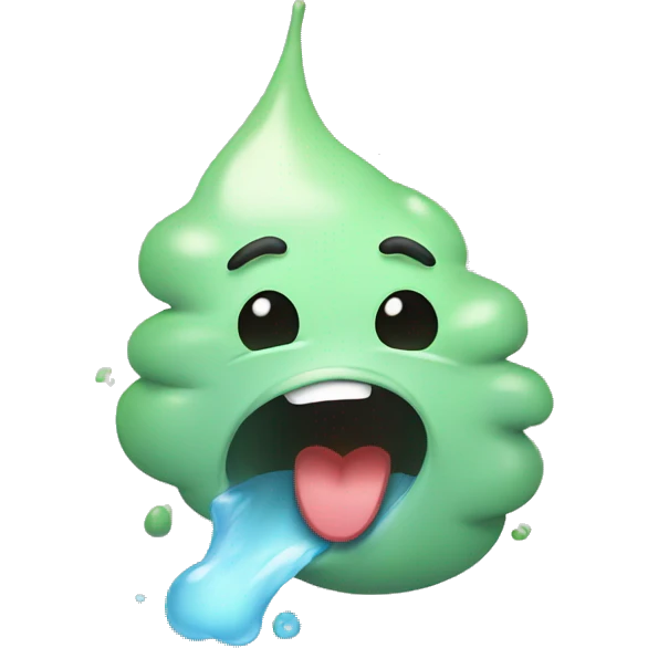 cute vomiting face emoji