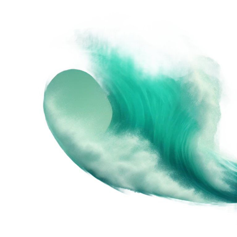 teal ocean wave emoji