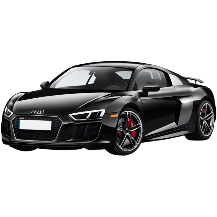 black audi r8 emoji