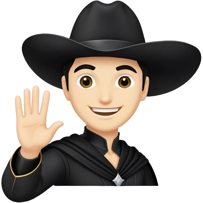 zorro feliz saludando emoji