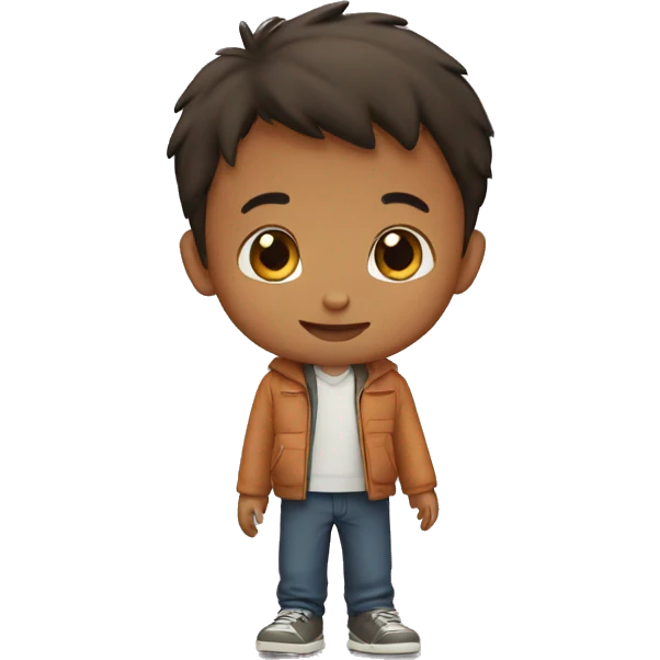 boy saying goodbye emoji