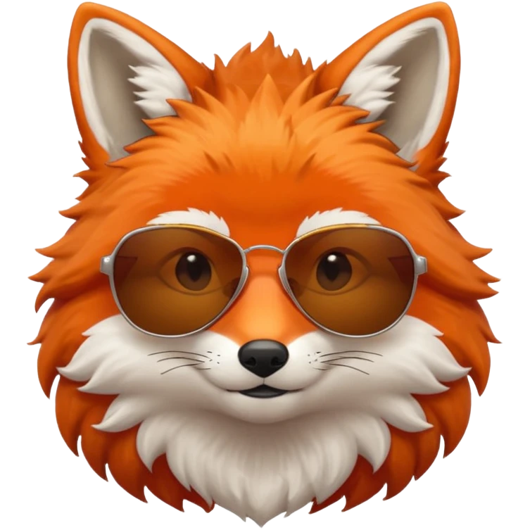 fox with sunglasses emoji