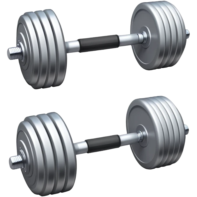 Long dumbbell white gym bar emoji