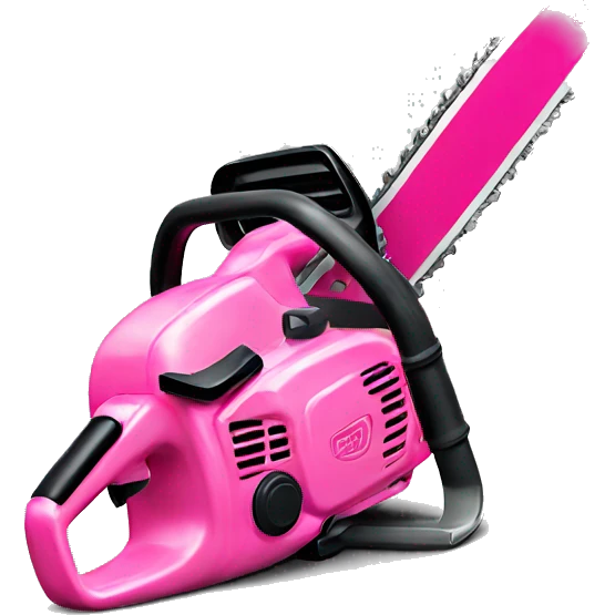 pink chainsaw emoji