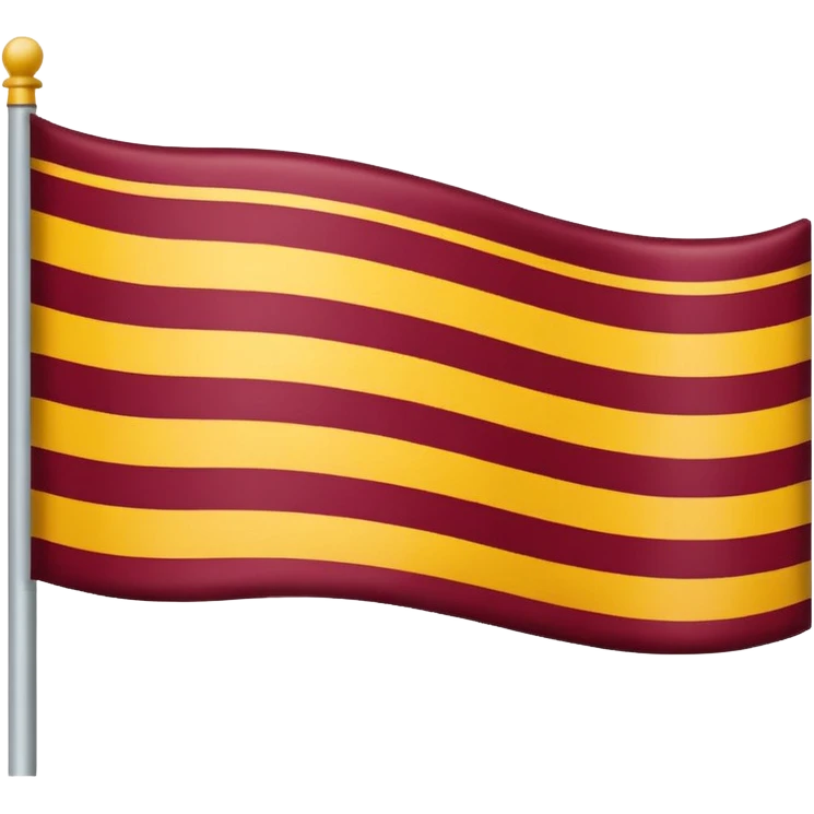 I want a flag like france but colors are maroon ,gold,maroon emoji