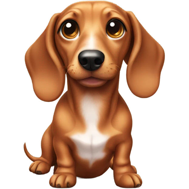 Cute dachshund  emoji