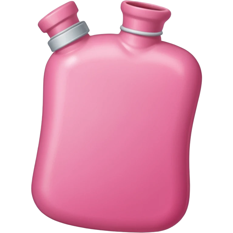 a pink a hot water bottle  emoji