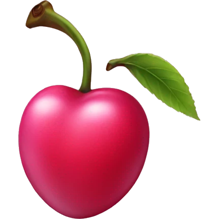 pink cherry emoji
