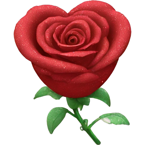 Rose Heart with Gitter  emoji