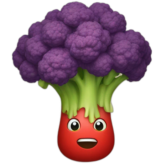 Red brocoli emoji