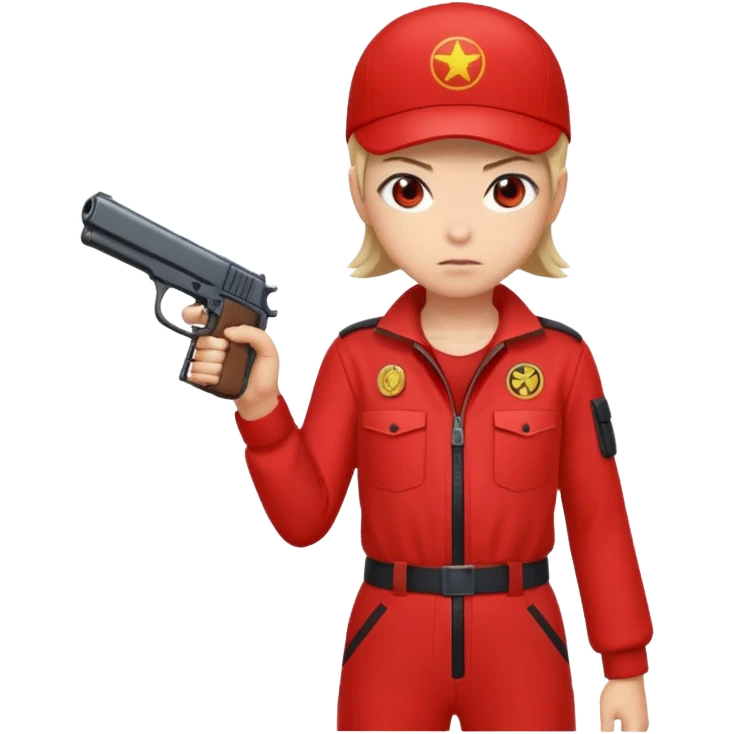 Tokyo in Money Heist, realistic emoji