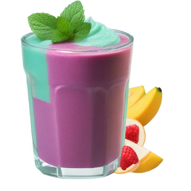 teal smoothie emoji