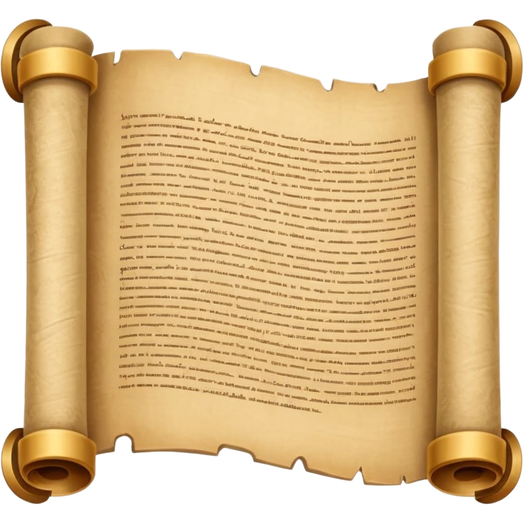 stylish papyrus scroll emoji