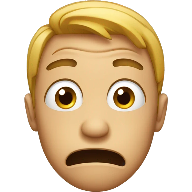 Funny worried emoji emoji