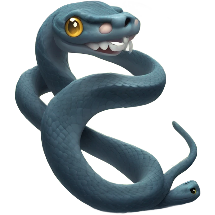 A snake around the moon  emoji
