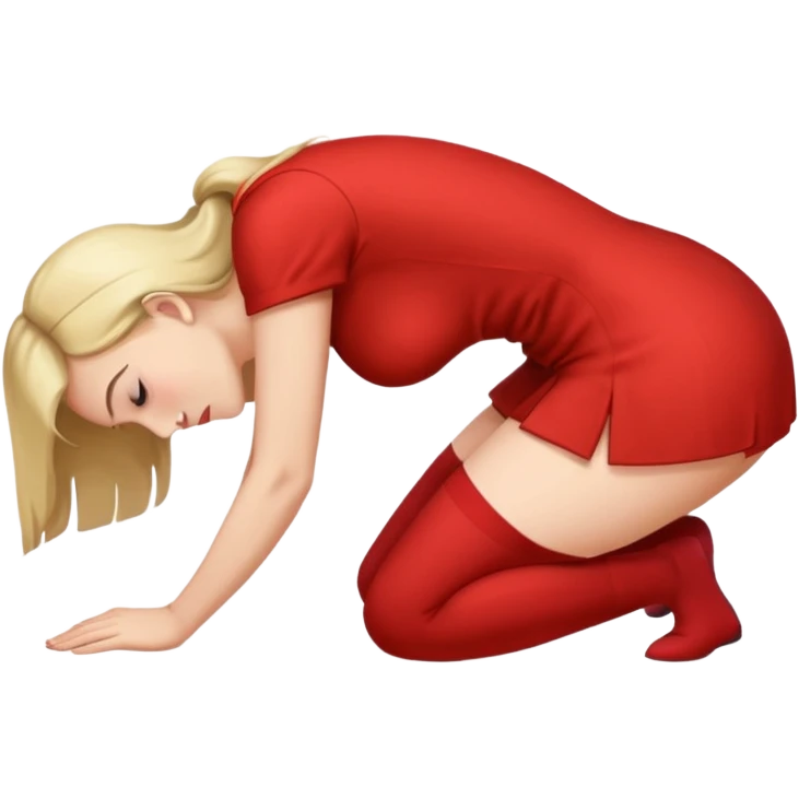 Woman bent over emoji
