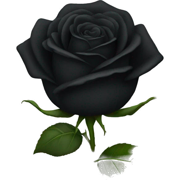 Black rose emoji