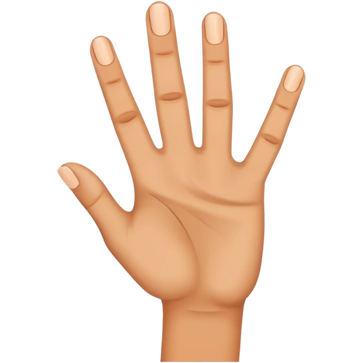 Showing 4 fingers  emoji